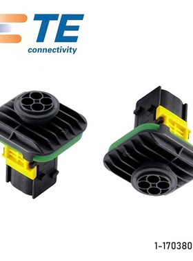 TE AMP/泰科 1-1703808-1  新能源 插头 4孔 接插件 原装现货