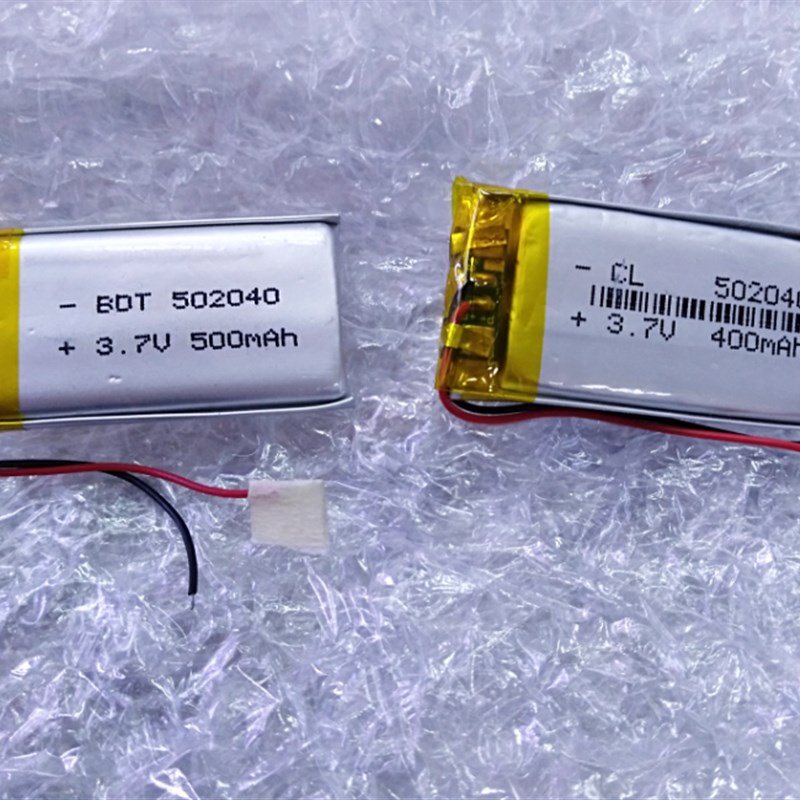 502040聚合物锂电池 3.7V500MAH400MAH蓝牙MP3音箱录音点读笔电池
