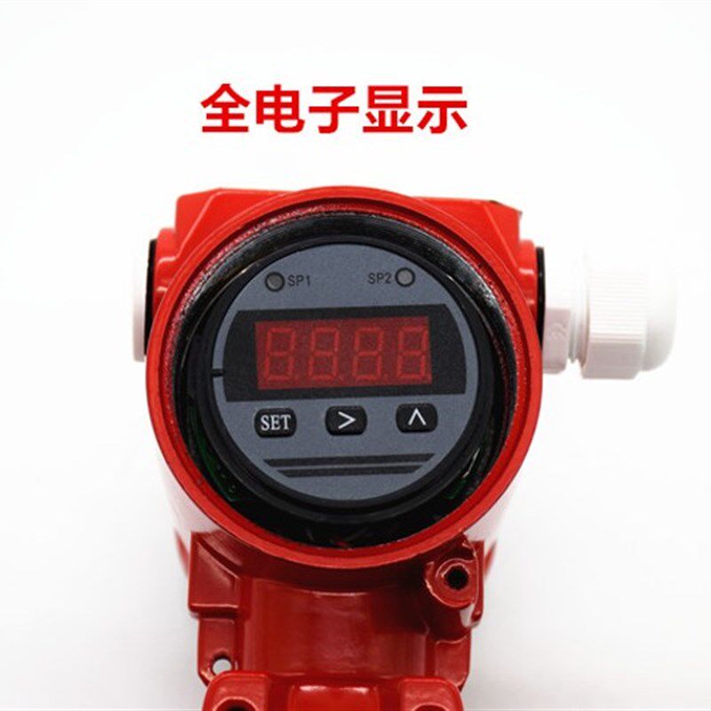 屋顶水箱卡箍式消防专用流量开关DN100 消防水流开关数显流量计