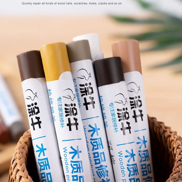 152色家具修补蜡笔木质地板门窗划痕裂缝补色复合板材钉眼修复漆