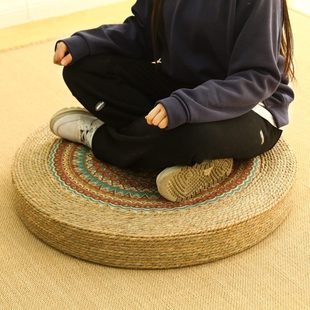 草编蒲团专用打坐垫禅修垫家用拜佛地垫跪垫冥想坐垫地上打座静坐