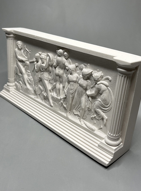 舞蹈的缪斯女神精美立体浮雕石膏像装饰桌面扩香摆件景区民宿礼品