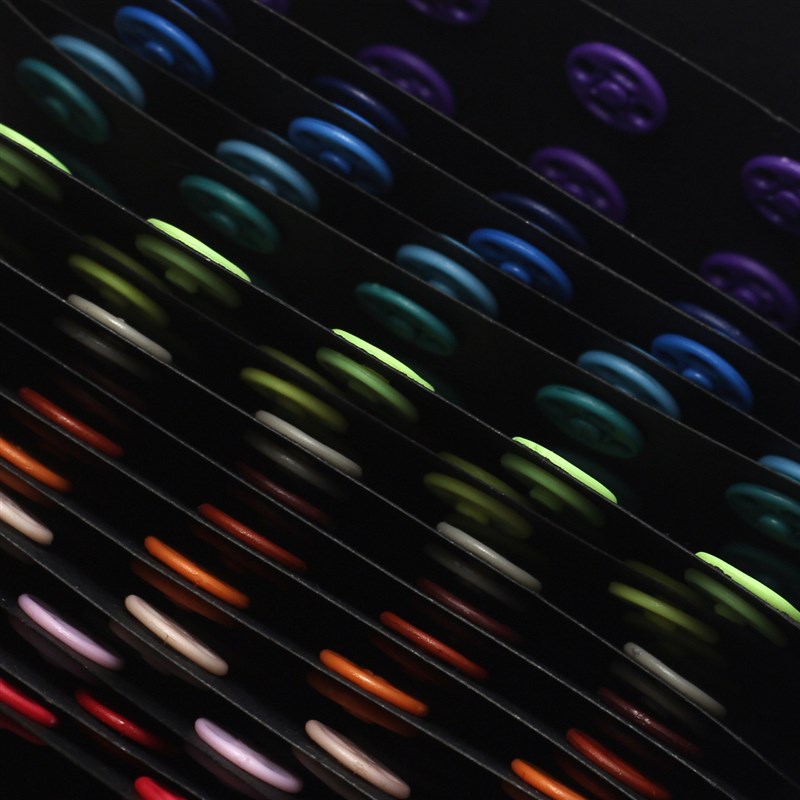 10mm圆形彩色尼龙暗扣 衬衫隐形按扣掀纽 连衣裙子母扣子摁扣包邮