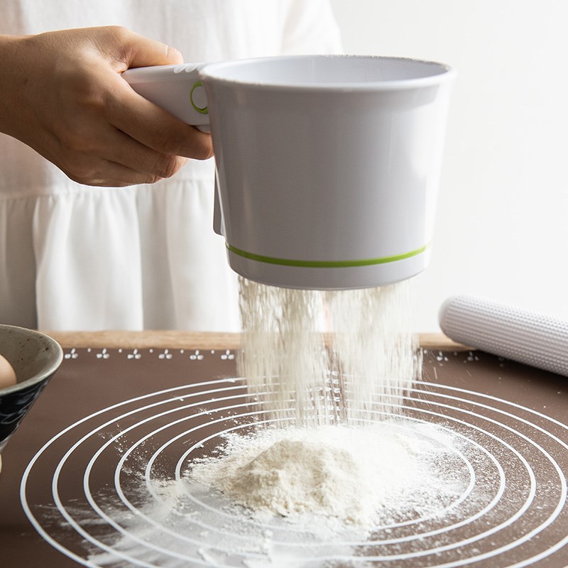 日本进口Cakeland杯式面粉筛手持式网筛304不锈钢箩面筛家用烘焙