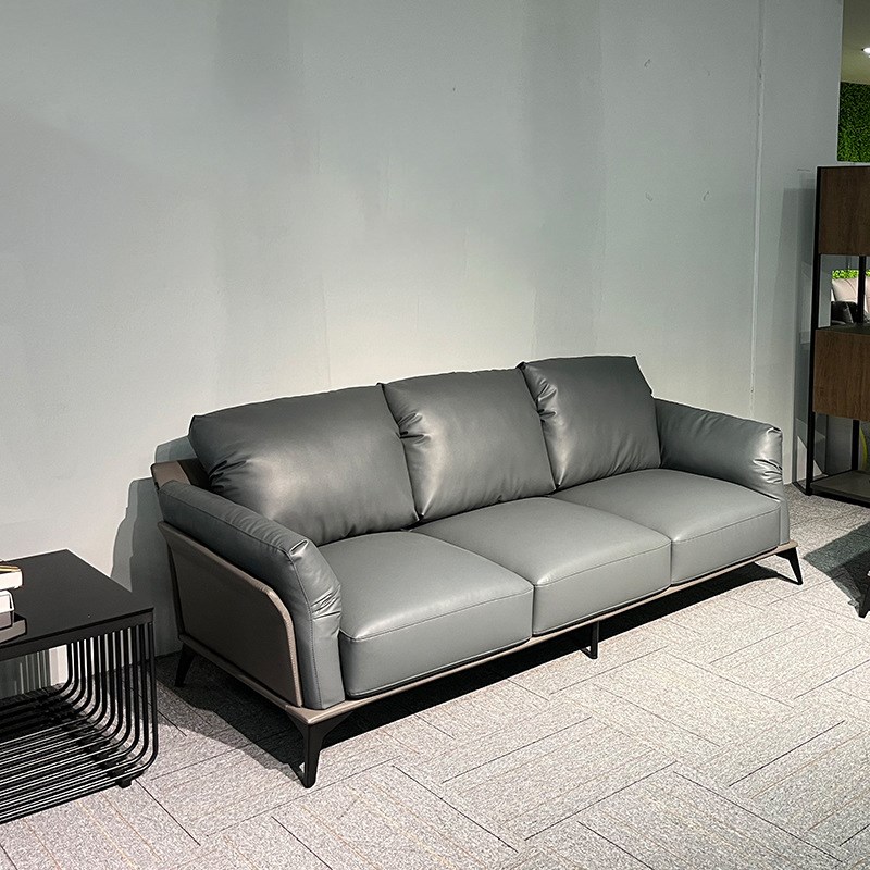 办公沙发洽谈沙发酒店公寓接待室商务接待办公室老板会客牛皮沙发