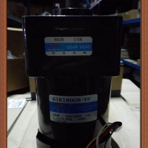 松岗电机 180W三相电机 6IK180GN-YF 1:15 轴径15mm 380V 1350转