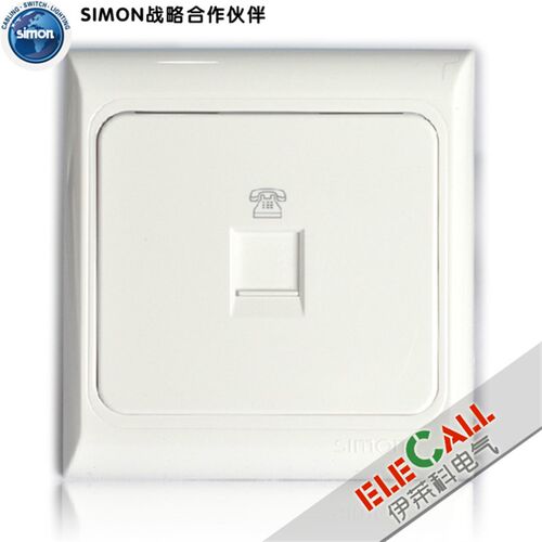 西蒙开关欧典61系列 电话插座 J60480 单开一位