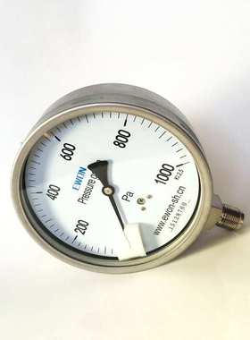 ye150bf 微压表0-400Pa超微压膜盒压力表304上海仪表250pa 500pa