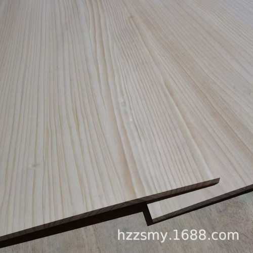 松木直拼板原木整张大板松木无疤指接板集成家具装修光滑木板