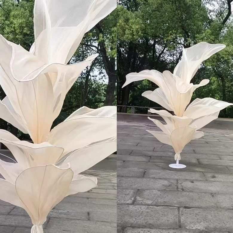 纸花蕾丝背景婚礼装饰装置艺术手工褶皱婚房巨型婚庆舞台风琴橱窗