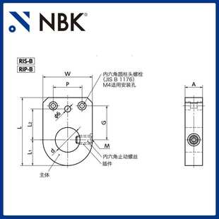 RIP 机械零部件 定位螺丝固定型 厂家直供 指示器底座 NBK