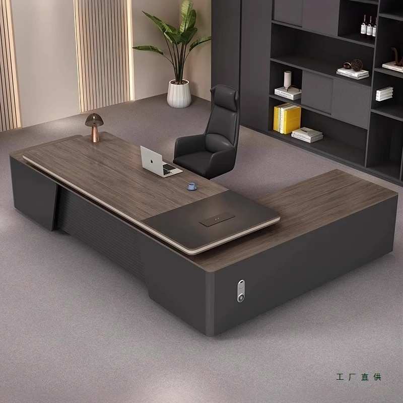 办公桌老板桌办公室全套家具大班台单人经理主管总裁桌椅组合