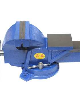 重型台虎钳活动带砧旋转 工作台钳10寸 桌虎钳bench vice