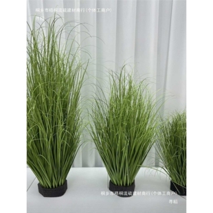 草丛草堆禾苗洋葱草景观装饰立体草垛摆件商场橱窗造景假花草