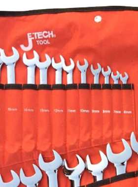 捷科COMF-S24镜抛梅开两用扳手套装24件套铬钒钢6-32mm