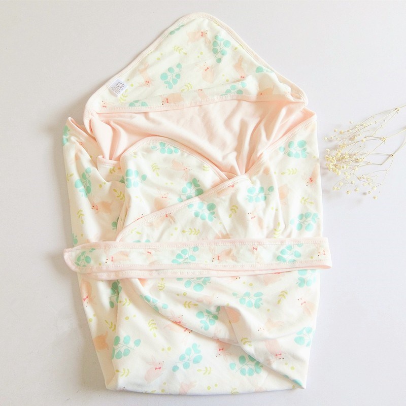 迪尼豆豆 双层纯棉包巾新生儿产房包被婴儿抱被宝宝夏秋裹布浴巾