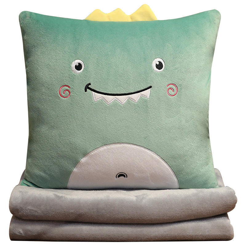 办公室抱枕被子两用午睡午休毯子二合一车用便携式枕头车载空调被