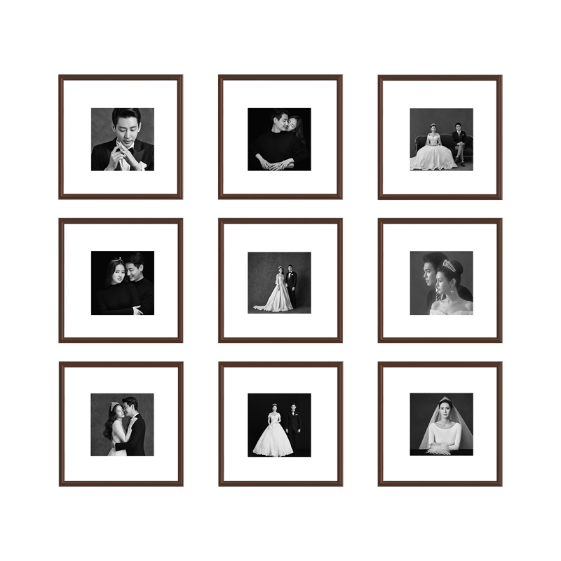 九宫格相框组合空白墙面照片墙装饰免打孔冲印照片设计定制照片墙