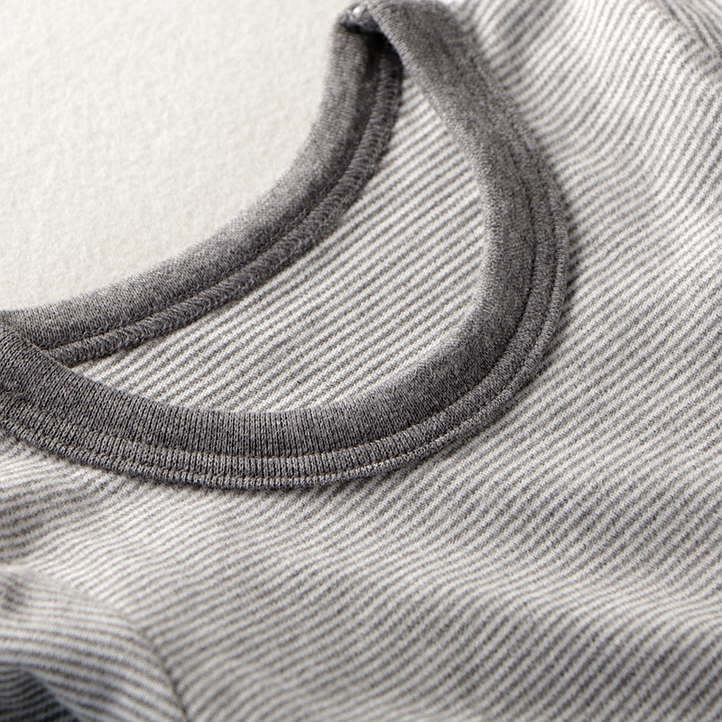 儿童男童睡衣中大童家居服秋冬衬衣保暖内衣套装宝宝条纹秋衣秋裤