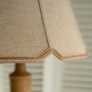 中古实木法式复古落地灯原木侘寂风茶室卧室客厅沙发旁边立式台灯