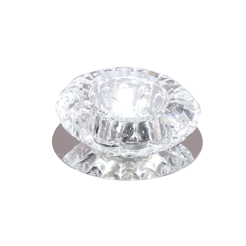 射灯天花灯客厅吊顶小灯家用水晶走廊灯过道灯牛眼灯孔灯筒灯七彩