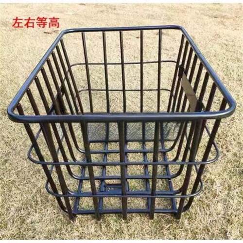 载重王车筐前置大号加粗电动车筐加厚无盖结实电动车拉货筐自行车
