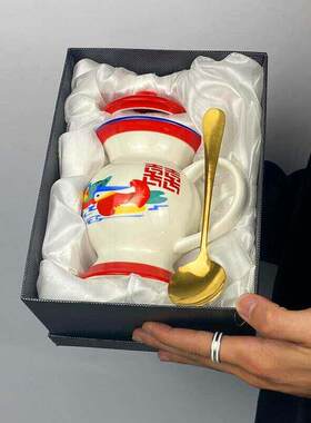 痰盂式水杯痰罐形造型茶杯个性尿壶尿罐茶缸搞怪小马桶式陶瓷杯子