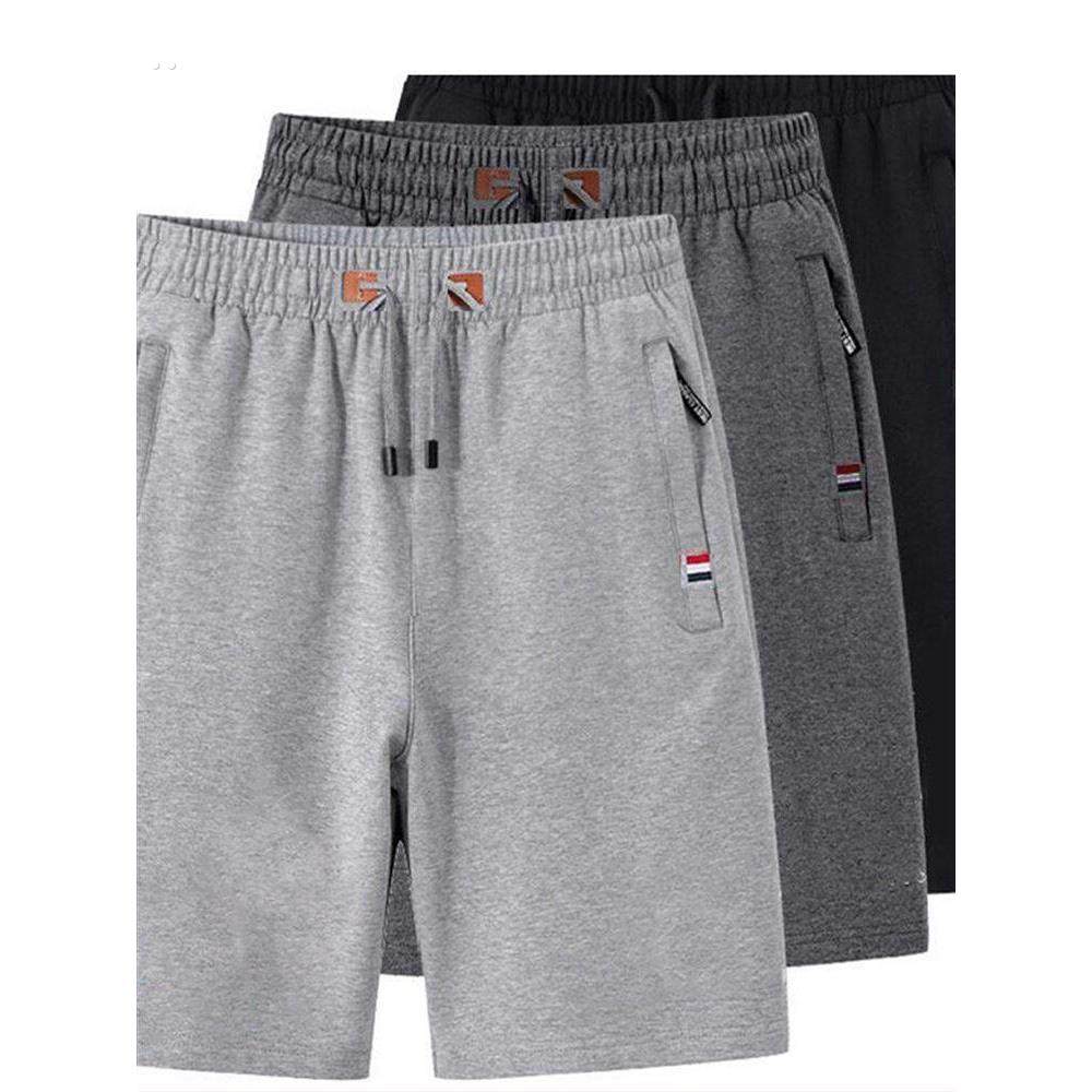 全新纯棉夏季运动短裤男士休闲长裤薄宽松大码纯色中裤男士沙滩裤,男装,短裤,淘宝优惠券,粉丝福利购,淘宝优惠卷