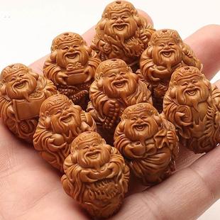 橄榄核雕刻骑龙海派财神八方来财手串手錬文玩手把橄榄胡瑞兽官帽