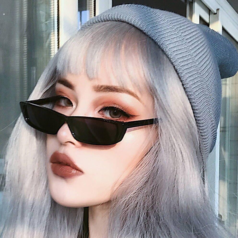 韩版小框太阳眼镜女小脸复古个性小方框眼镜抖音凹造型太阳眼镜可