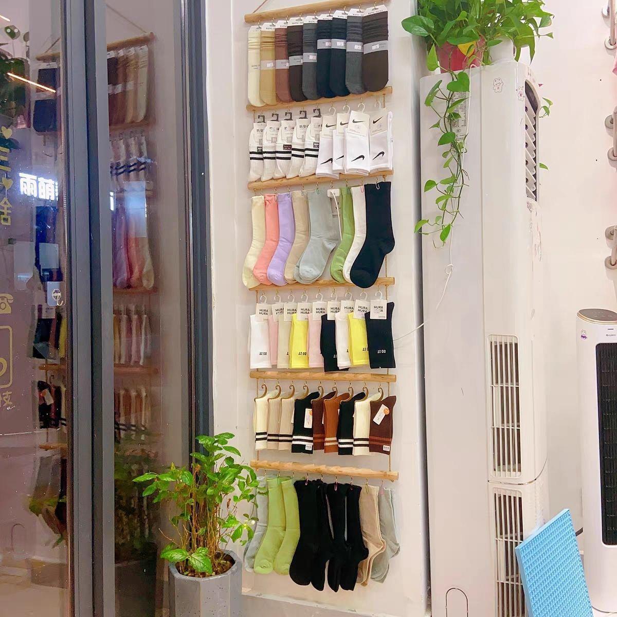 袜子展示架袜子内衣架子内裤文胸内衣店挂式货架展示架陈列架实木