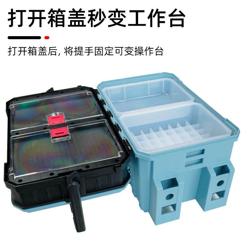 直销新款户外便携可坐新型路亚钓箱多功能置物架钓鱼箱渔具用品大