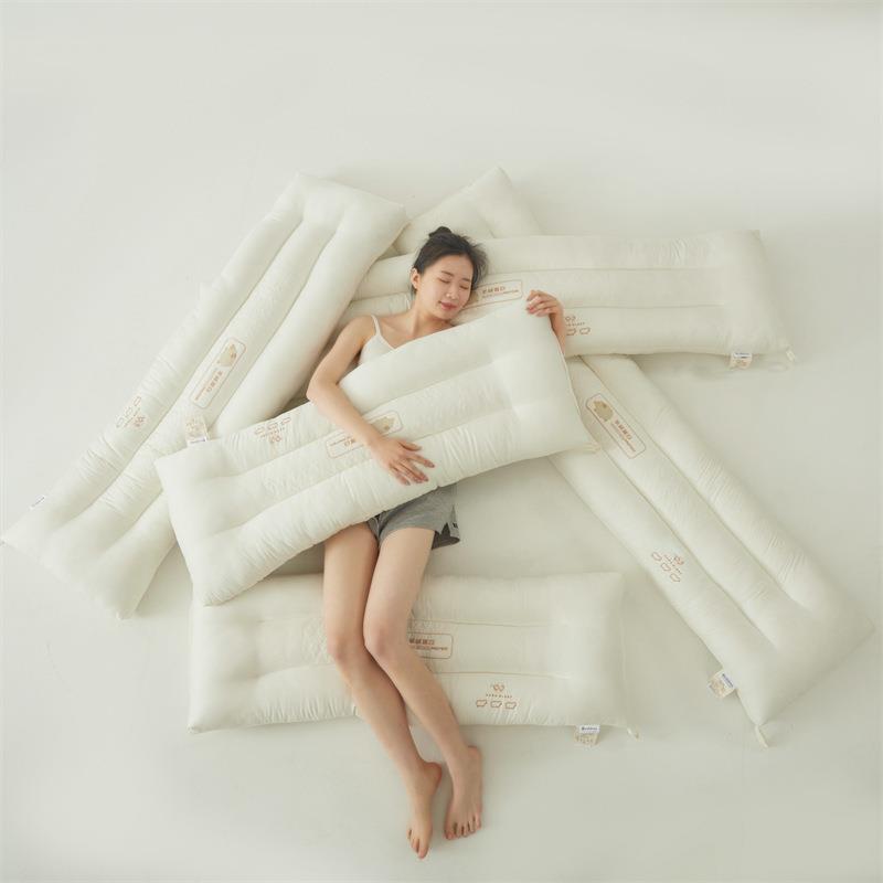 双人枕头长枕芯1.8m情侣枕芯带枕套1.5m长款一体枕1.2m亲子枕芯