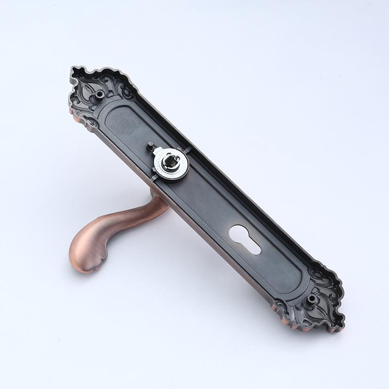 330长85孔距锁 锁室内大门门锁压把锁把手 欧式仿古门锁锁具