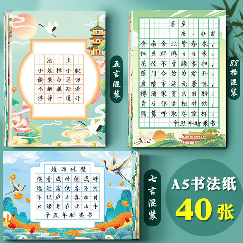 a5硬笔书法练习专用纸书法纸