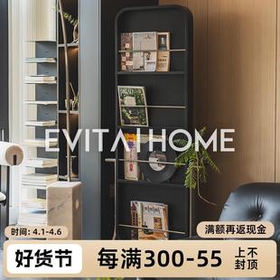全身镜落地镜家用小户型入户玄关可移动杂志架镜子轻奢卧室穿衣镜