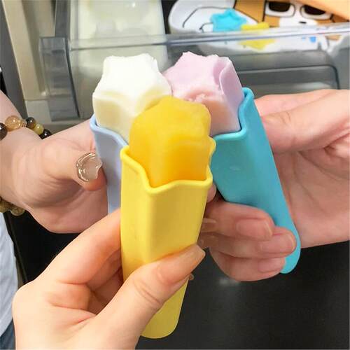 星星棒冰雪糕模具食品级软硅胶家用做冰棍专用自制可手持制冰神器
