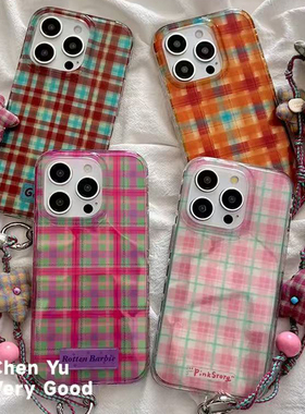 条纹格子彩色适用于荣耀500手机壳400300UltraMagic8/7/6pro女X70i荣耀100/90/80/70/60畅玩50plus大孔保护套