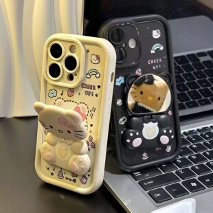 邦奥鸣猫支架适用于opporealme真我 GT8pro手机壳realmegtnoe5/neo3真我15T13prov60pro/v70网红v13/q5女糖果