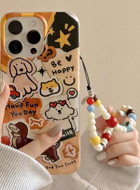 满屏小狗图纸适用于一加Ace6手机壳至尊竞速版1+5/13TACE3/3V新款一加12女Ace5ProTurbo 6V11/10t保护套大孔