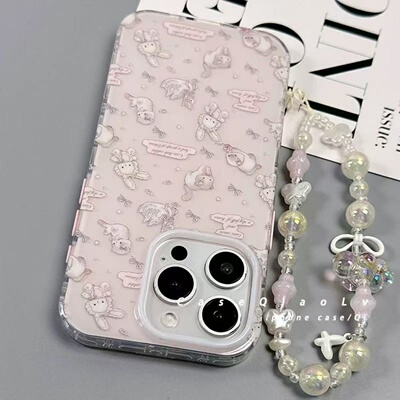 邦奥鸣粉兔子适用于OPPOReno16手机壳15/14PROFindX8Sx9保护套A6PROA5A3X7Ultra新款K12S11女款reno10高级IMD