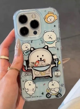 邦奥鸣自嘲熊适用于三星s25手机壳s24+/s23ultra/s22/s21F/s20plus保护套note20/s10全包a52a54A23A女新款IMD