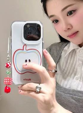 白底线条水果适用于荣耀500手机壳400300UltraMagic8/7/6pro女X70i荣耀100/90/80/70/60畅玩50plus大孔保护套