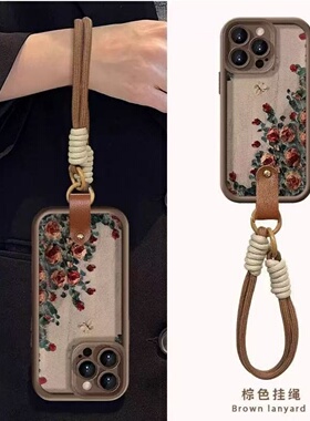 邦奥鸣艺术花适用小米17promax手机壳15/14/13/12/10/9Civi5pro女红米Note15pro+保护套K90/k80/70E60pro高竹