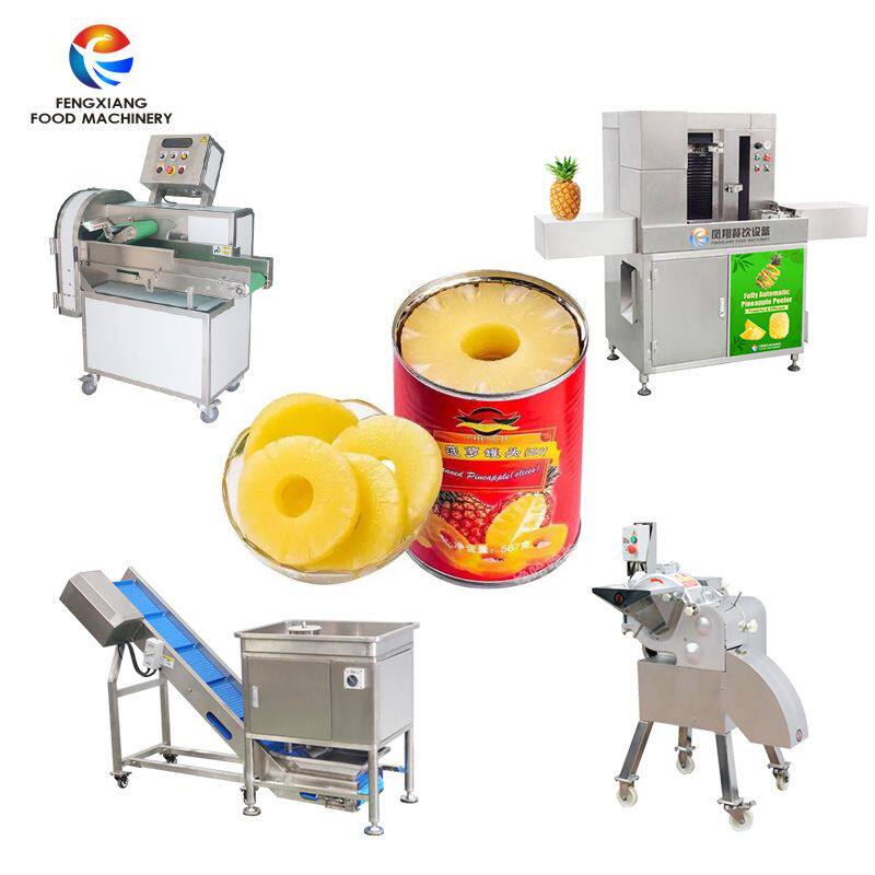 工厂直销 不锈钢商用菠萝分瓣切丁机工业全自动捅芯去头尾削皮机