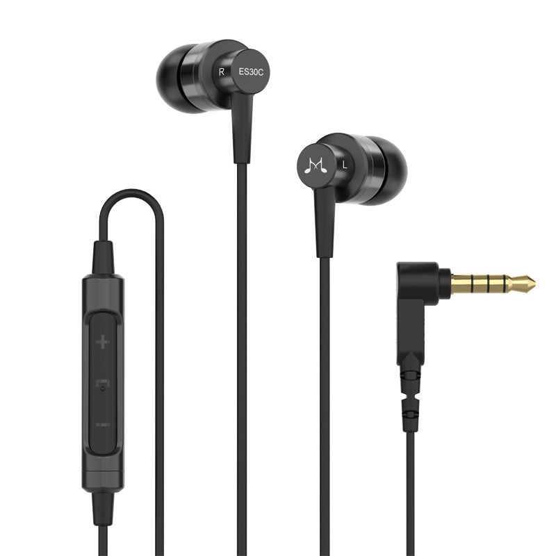 声美ES30C有线耳机高音质重低音隔音降噪手机电脑圆孔入耳式耳机