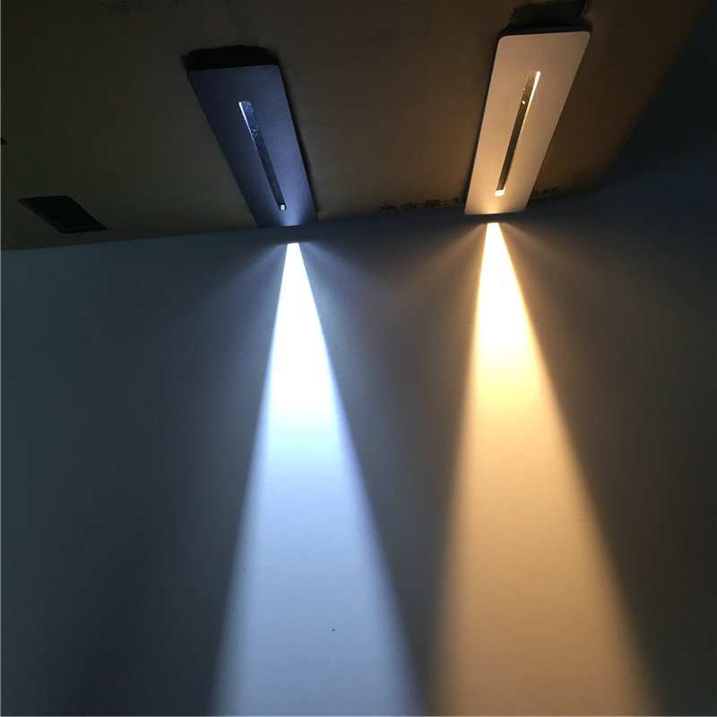led嵌入式地脚灯室内楼梯灯酒店走廊过道墙脚灯台阶家用楼梯防水