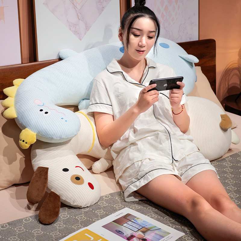 新款多巴胺动物长条抱枕床上靠枕靠垫儿童陪睡枕夹腿枕沙发垫脚枕