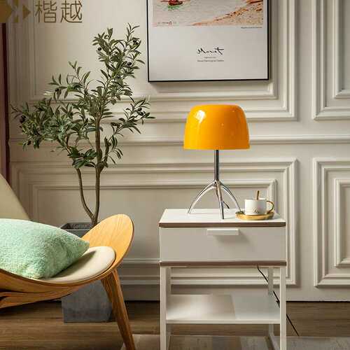 意大利台灯书房床头灯阅读灯小号 后现代简约全铜玻璃 table lamp