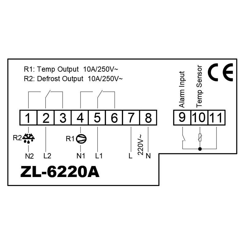 LILYTECH ZL-6220A 冷藏温控器，冷库控制器，海鲜机温控器